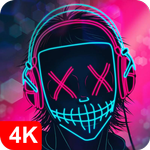 Neon Mask Wallpaper Parallax icon