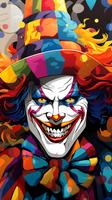 Scary Clown Wallpaper 4K HD-poster