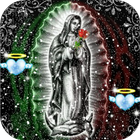 Virgen De Guadalupe Nevando Fondo En Movimiento ikon