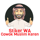 Stiker WA Cowok Muslim icon
