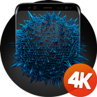 3D-achtergronden 4k-icoon