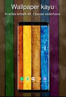 Wallpaper kayu 4k poster
