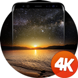Ночное небо, Звезды обои 4k иконка