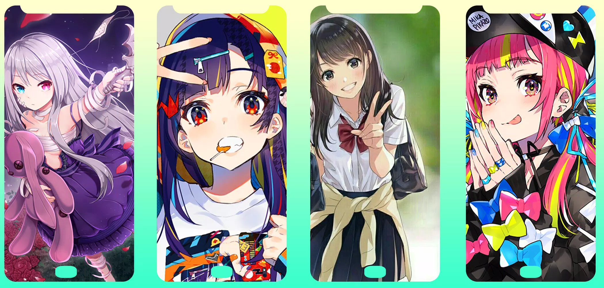 Anime wallpaper  Kawaii girls - Apps on Google Play