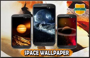 Space Wallpaper 4K โปสเตอร์