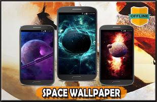 Space Wallpaper 4K syot layar 2