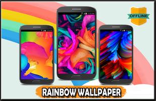 Rainbow Wallpaper 4K پوسٹر