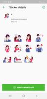 Hot Stickers Love Couple Sexy スクリーンショット 1
