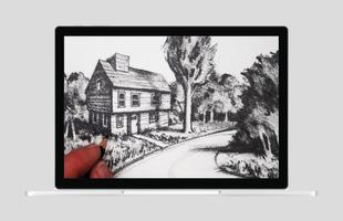 Pencil Drawing Perspective poster