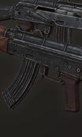 خلفيات AK 47 آلة الملصق