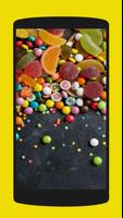 Fond d'écran de gelée de bonbons en direct 3D Affiche