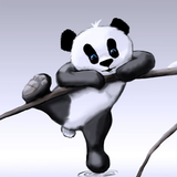 Fond d'écran mignon de panda icône
