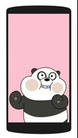 Fond d'écran mignon de panda Affiche