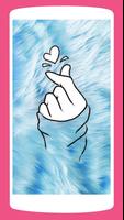 1 Schermata Finger Heart Wallpaper