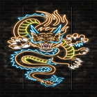 Neon Dragon wallpaper 4K icône