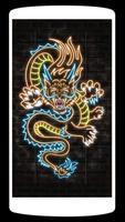 Neon Dragon wallpaper 4K imagem de tela 2