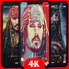 Cap Jack Sparrow Wallpapers 4K-HD wallpapers icône