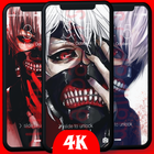 Tokoyo Anime Ghoul wallpapers Kaneki Wallpapers 4K 圖標