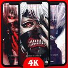 Tokoyo Anime Ghoul wallpapers Kaneki Wallpapers 4K biểu tượng