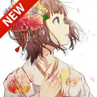 Kimono Anime Wallpaper poster