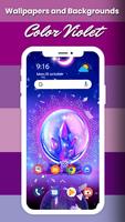 Hình nền và Màu nền Violet ảnh chụp màn hình 2