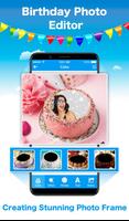 Birthday Photo Frame & Editor постер