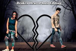برنامه‌نما Broken heart photo editor عکس از صفحه