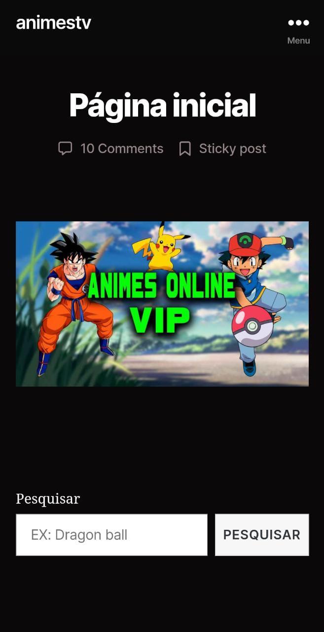 ANIMES ONLINE VIP o melhor do anime online grátis!