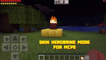 Skin Herobrine mode for mcpe capture d'écran 1