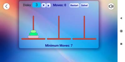 Tower Of Hanoi Puzzle Game Hanoi Towers 스크린샷 1