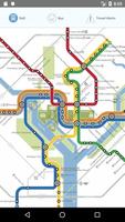 Washington DC Metro Maps Affiche