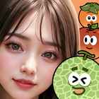 Sexy melon girls: merge fruits-icoon
