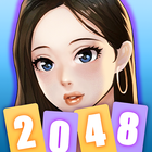 Sexy 2048 girls: card merge 圖標