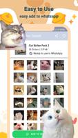 WASticker - Cat Stickers Pack imagem de tela 2