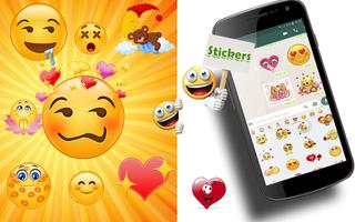 Wasticker-Emojis für WhatsApp Plakat