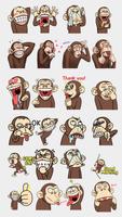Funky Monkey WASticker poster