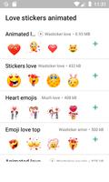 Wasticker amor emojis poster
