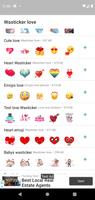 Wasticker amor para Whatsapp Affiche