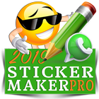Sticker Maker Pro for WhatsApp wastickerapps 2019 आइकन