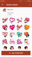 Love WASticker - Love Sticker for Whatsapp capture d'écran 1