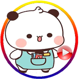 Animated White Panda Stickers simgesi