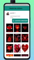 Animated romantic sticker Ekran Görüntüsü 3