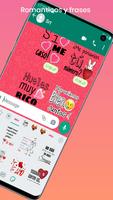 Stickers Romanticos para Whats Plakat