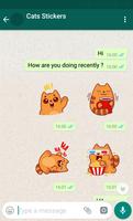 Cat Stickers For WAStickerApps स्क्रीनशॉट 1