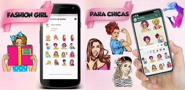 Stickers mujeres y chicas para whats WAStickerapps