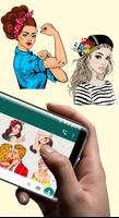 Autocollants femmes et filles WAStickerapps🔥 capture d'écran 2