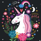 Unicorn Wallpaper, Kawaii, Cute Backgrounds ikon