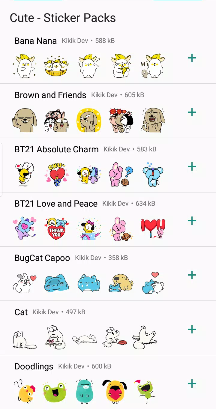 Tải xuống APK WAStickerApps - Cute Stickers cho Android