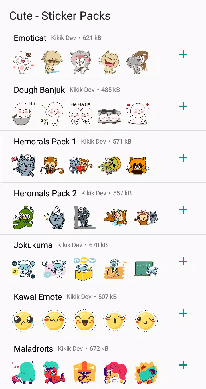 Tải xuống APK WAStickerApps - Cute Stickers cho Android