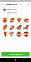 WAStickerApps Angry Sticker Pack for WhatsApp capture d'écran 1